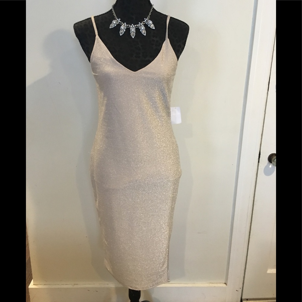 Sparkly cocktail dress.